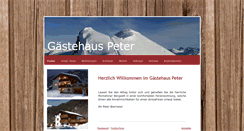 Desktop Screenshot of gaestehaus-peter.com